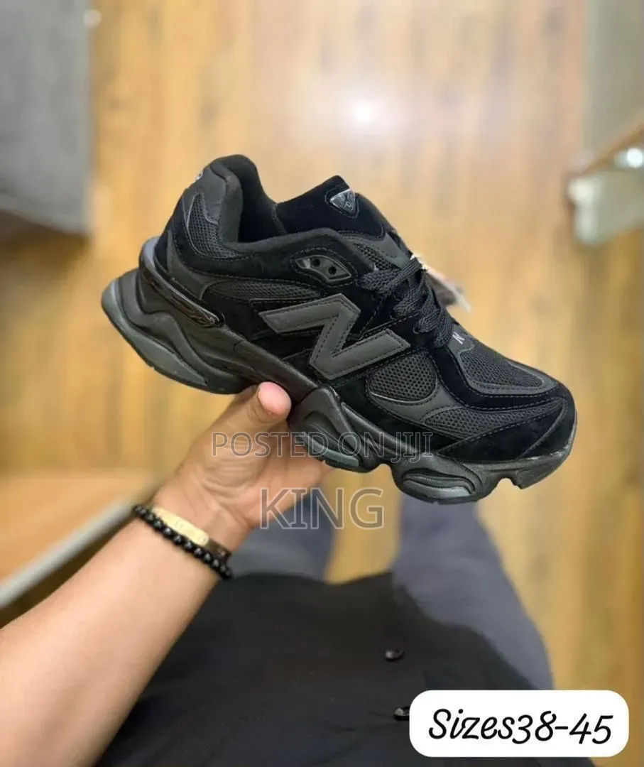New Balance 9060 Sneakers in the "Triple Black" Chunky