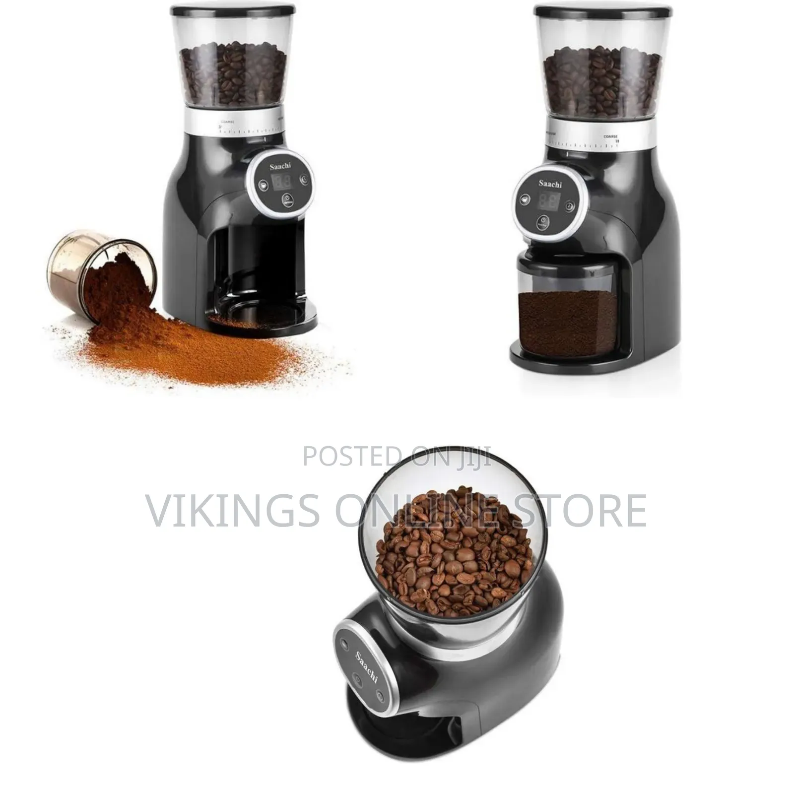 Saachi Coffee Grinder Spices Herbs With 31 Grind Settings, Energy