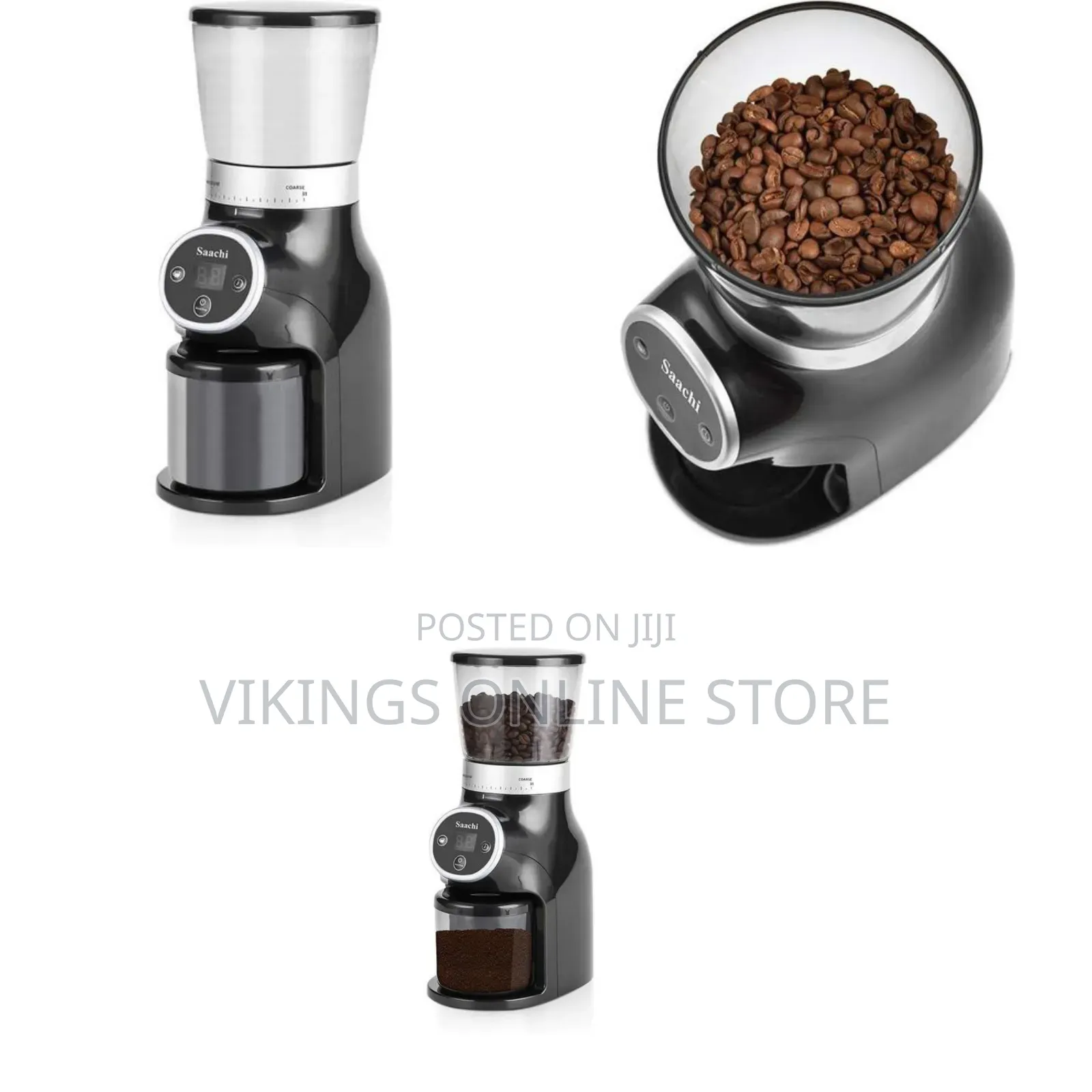 Saachi Coffee Grinder Spices Herbs With 31 Grind Settings, Energy
