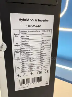 Sunshine 3.6kW 24V Hybrid Solar Inverter 5000W MPPT