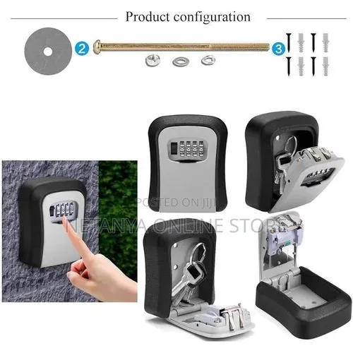 Wall Mount 4 Digital Key Lock Box