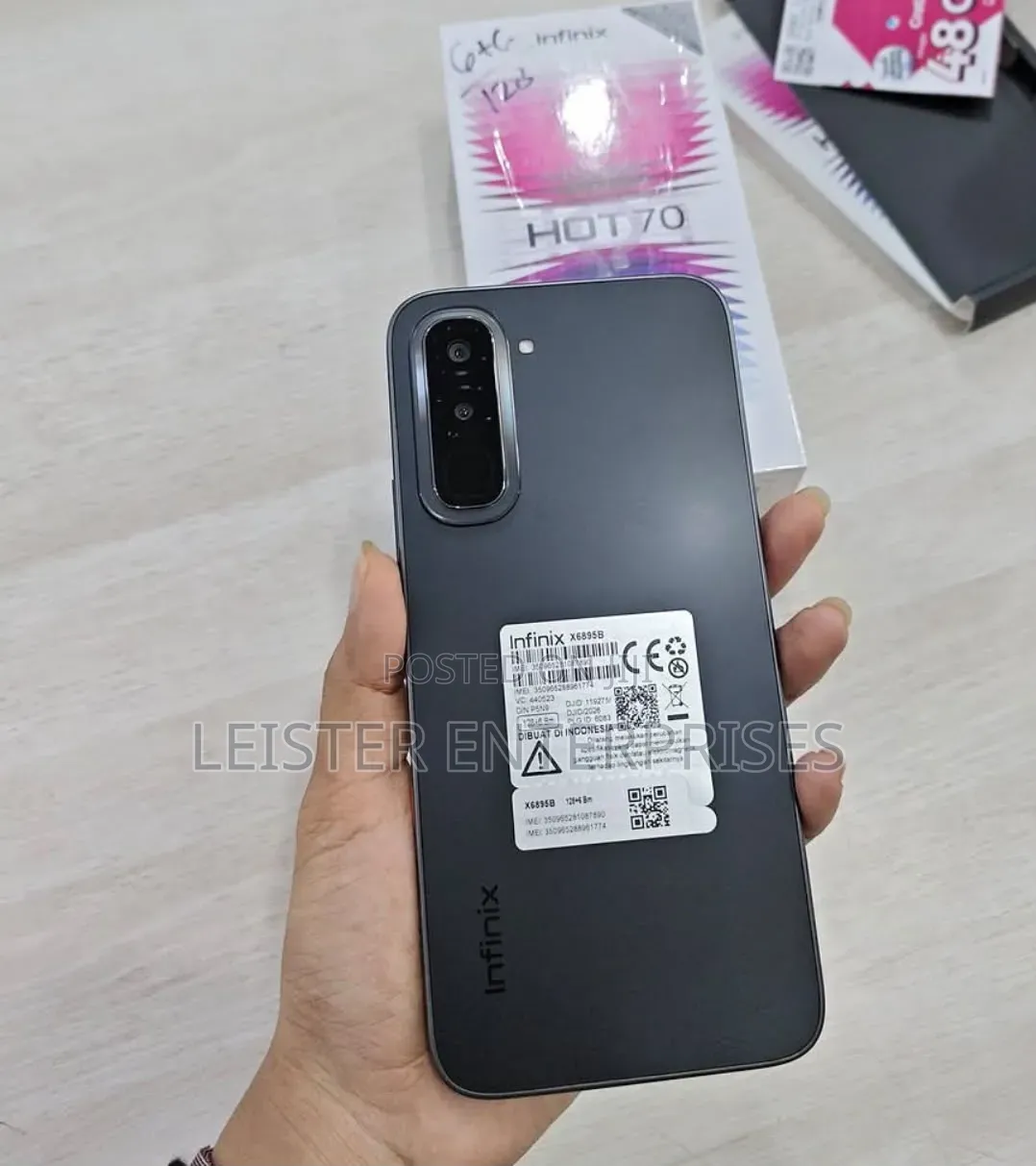 New Infinix Hot 70 256 GB Black