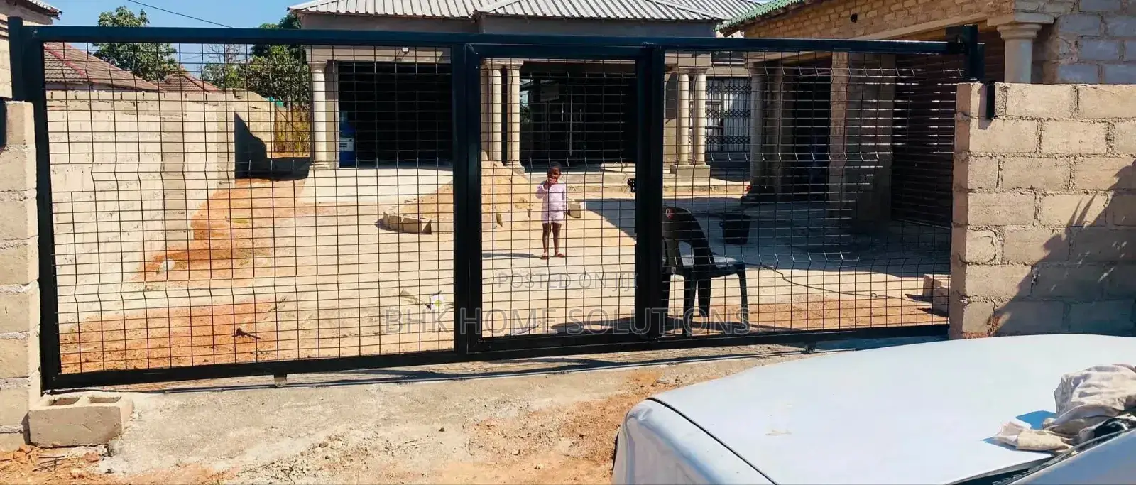 Modern Louver Sliding Gate Metal Fabrication Services