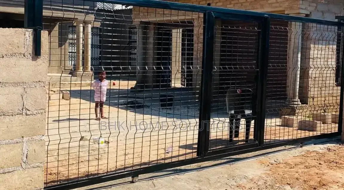 Modern Louver Sliding Gate Metal Fabrication Services