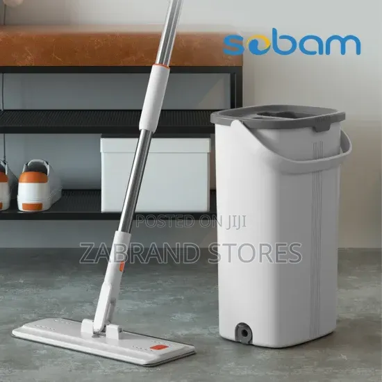 Microfiber Flat Mop With Bucket