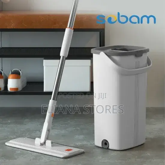 Microfiber Flat Mop With Bucket