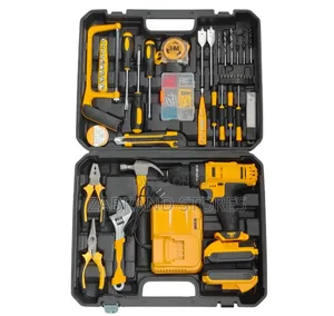 34-Piece Cordless Drill and Hand Tool Combo Kit