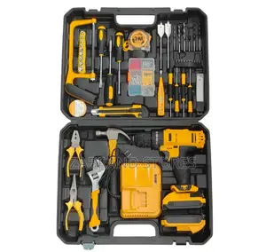 34-Piece Cordless Drill and Hand Tool Combo Kit