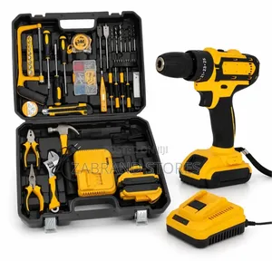 34-Piece Cordless Drill and Hand Tool Combo Kit