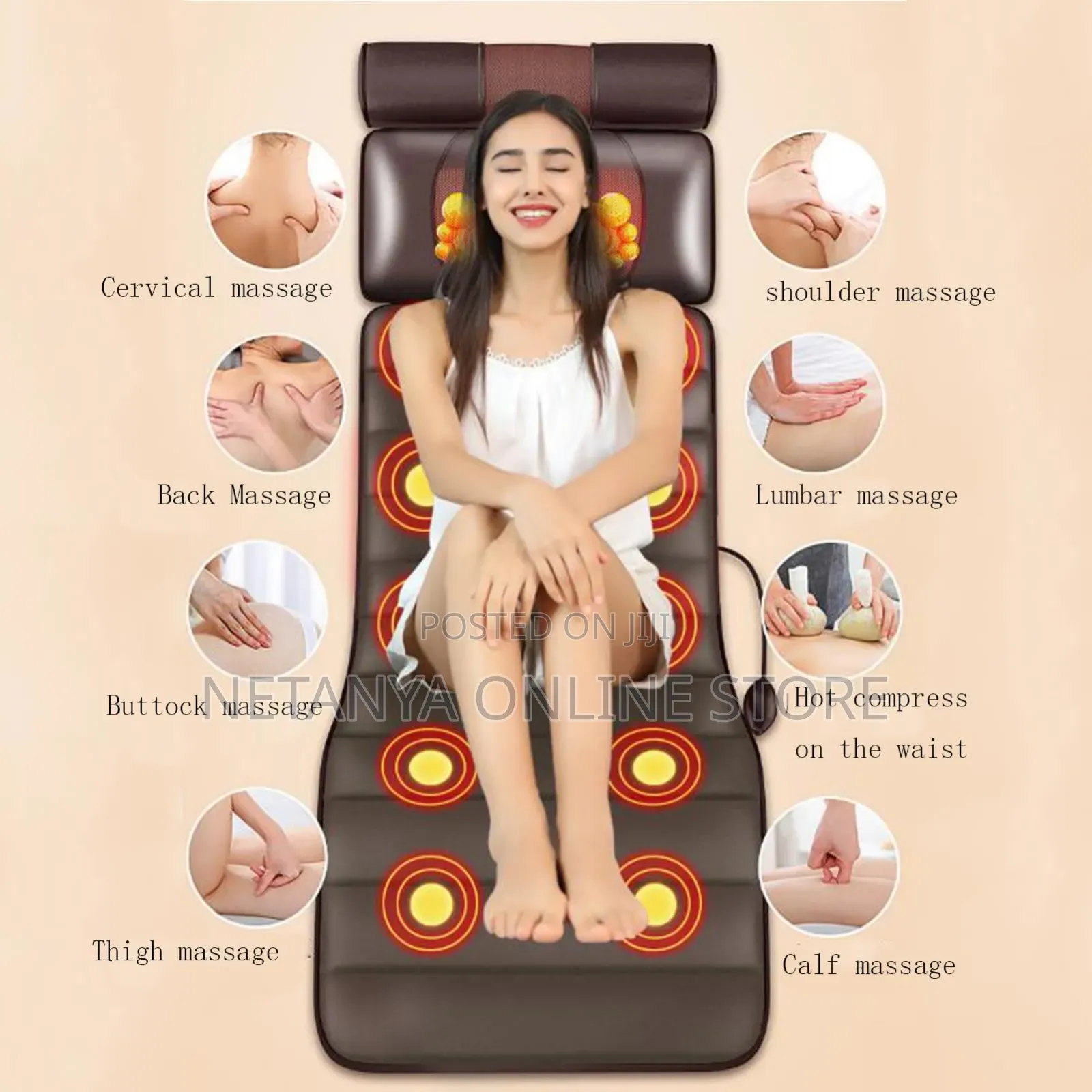 Full Body Massage Mat With Heat, Muscle Massager for Neck and Back