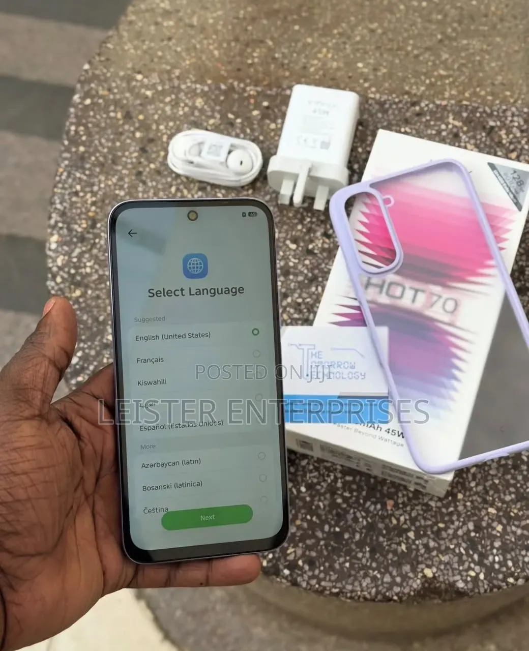 New Infinix Hot 70 256 GB Purple