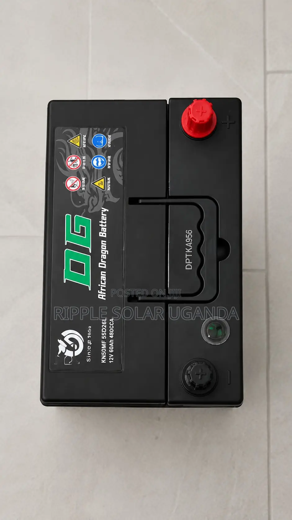 60Ah DG African Dragon N65 Maintenance-Free Car Battery 12V