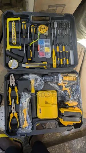 34-Piece Cordless Drill and Hand Tool Combo Kit