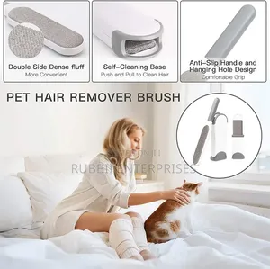Reusable Double-Sided Lint and Pet Hair Remover Brush Set