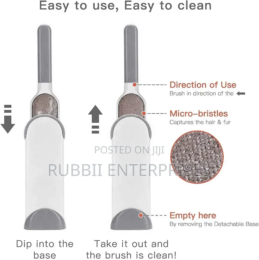 Reusable Double-Sided Lint and Pet Hair Remover Brush Set