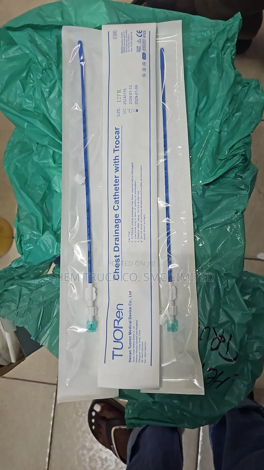 Chest Drainage Catheter With Trocar