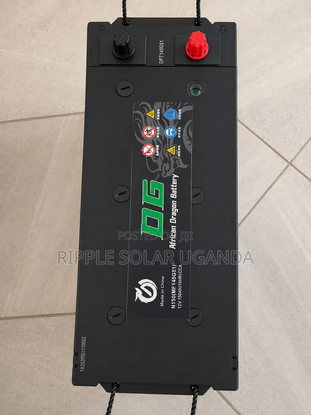 150Ah DG African Dragon N150 Maintenance-Free Car Battery 12V