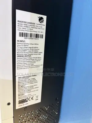 Sunshine 10. 48v Solar Inverter 160a MPPT 140a AC Charger