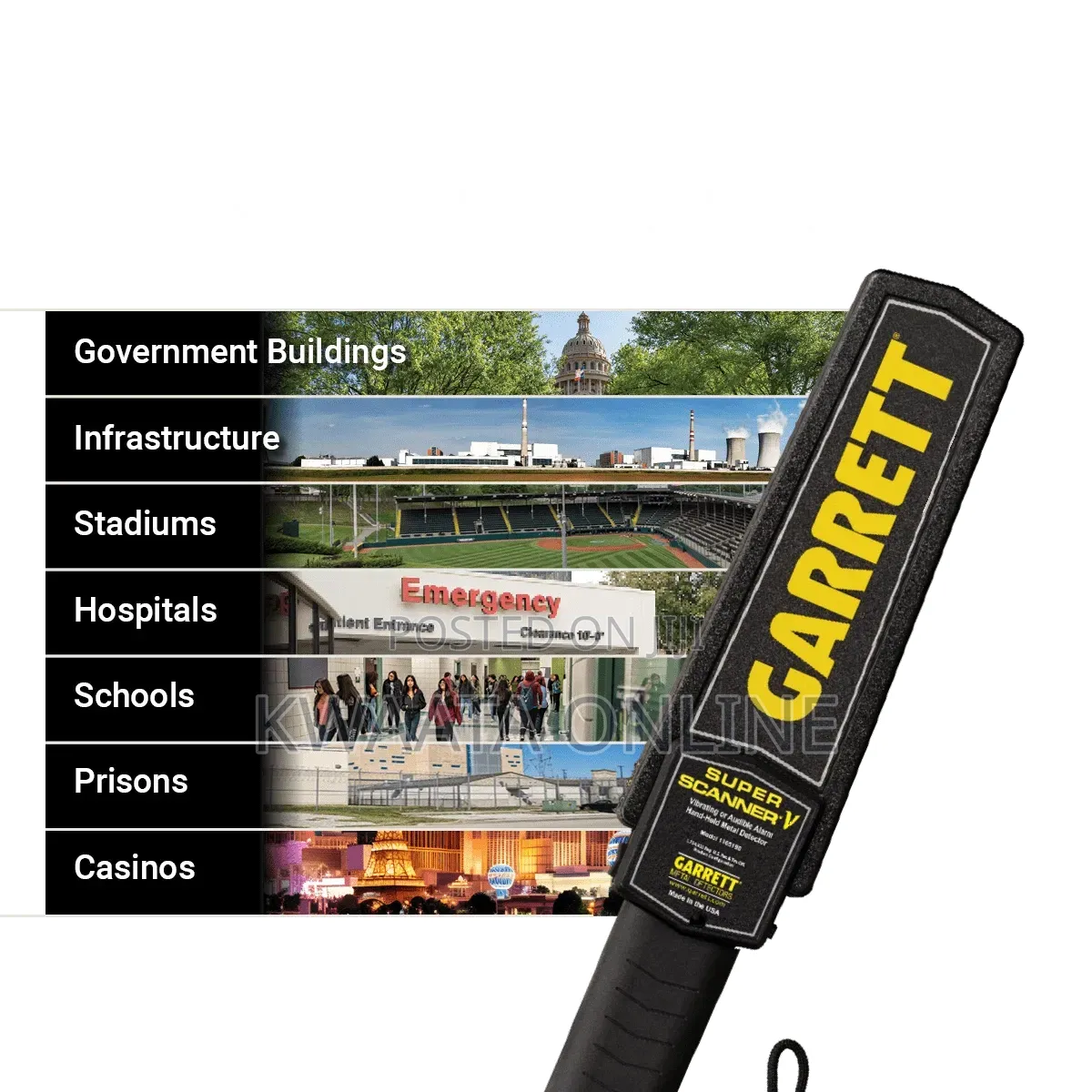 Garrett Metal Detectors Super Scanner v Hand Held Personal Search Wand