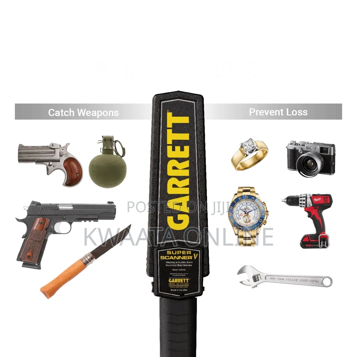 Garrett Metal Detectors Super Scanner v Hand Held Personal Search Wand