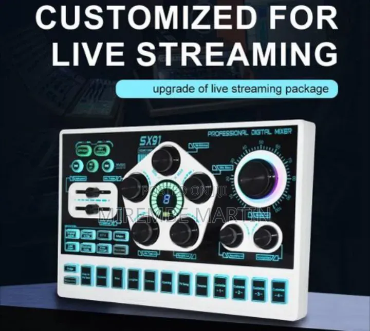 SX91 Live Sound Card USB Sound Mixer Professional Audio Mixing Console