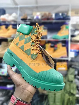 That's Vibrant Pair of Timberland X Bee Line 6-Inch Rubber Toe Boots