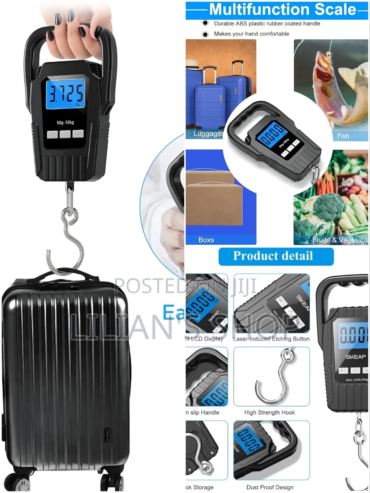 Digital Fish Scale Hanging Scale