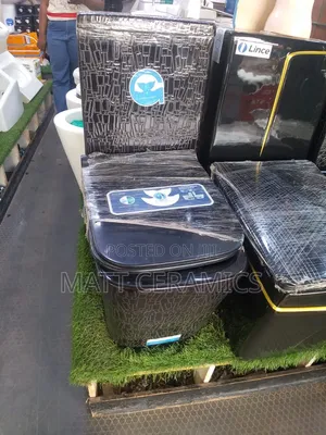 Classy Black Toilet Set
