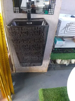 Classy Black Toilet Set