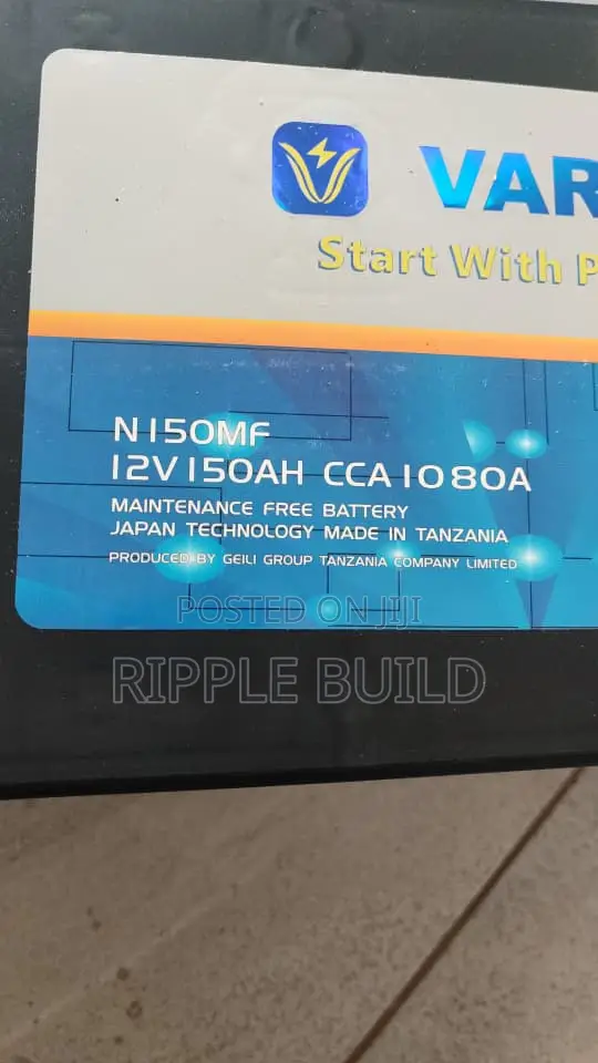 150Ah Varda N150/L Left Hand Heavy Duty Car Battery 12V