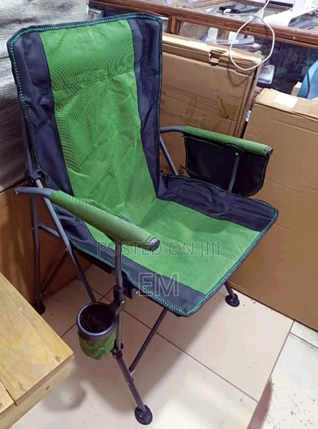 Heavy-Duty Portable Folding Camping Chair.