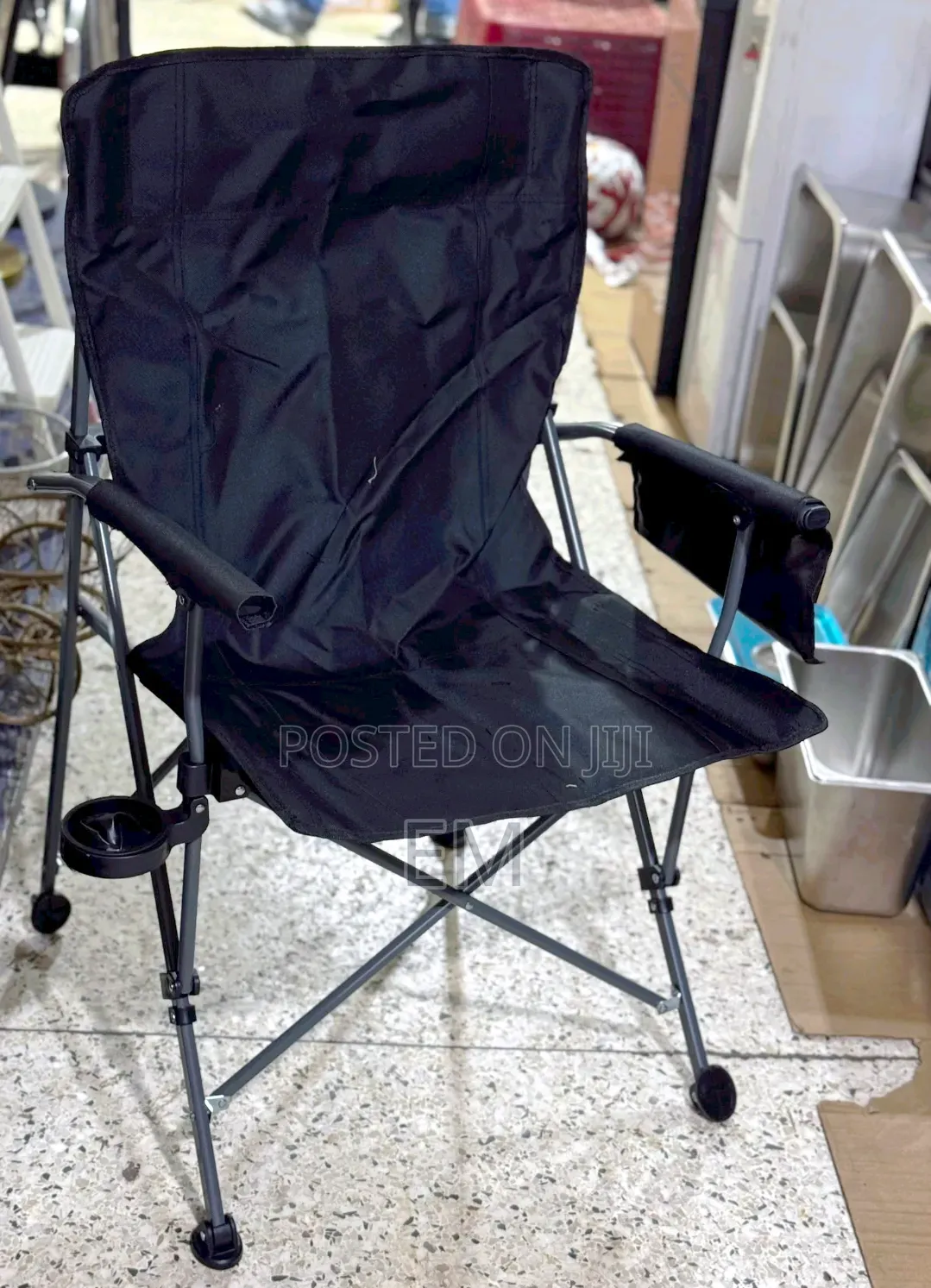 Heavy-Duty Portable Folding Camping Chair.