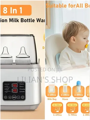 8-in-1 Fast Milk Warmer With Timer