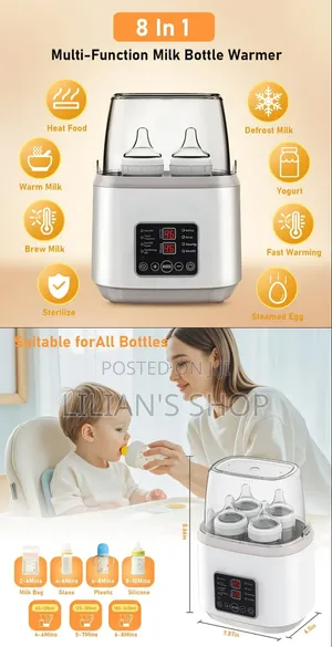 8-in-1 Fast Milk Warmer With Timer