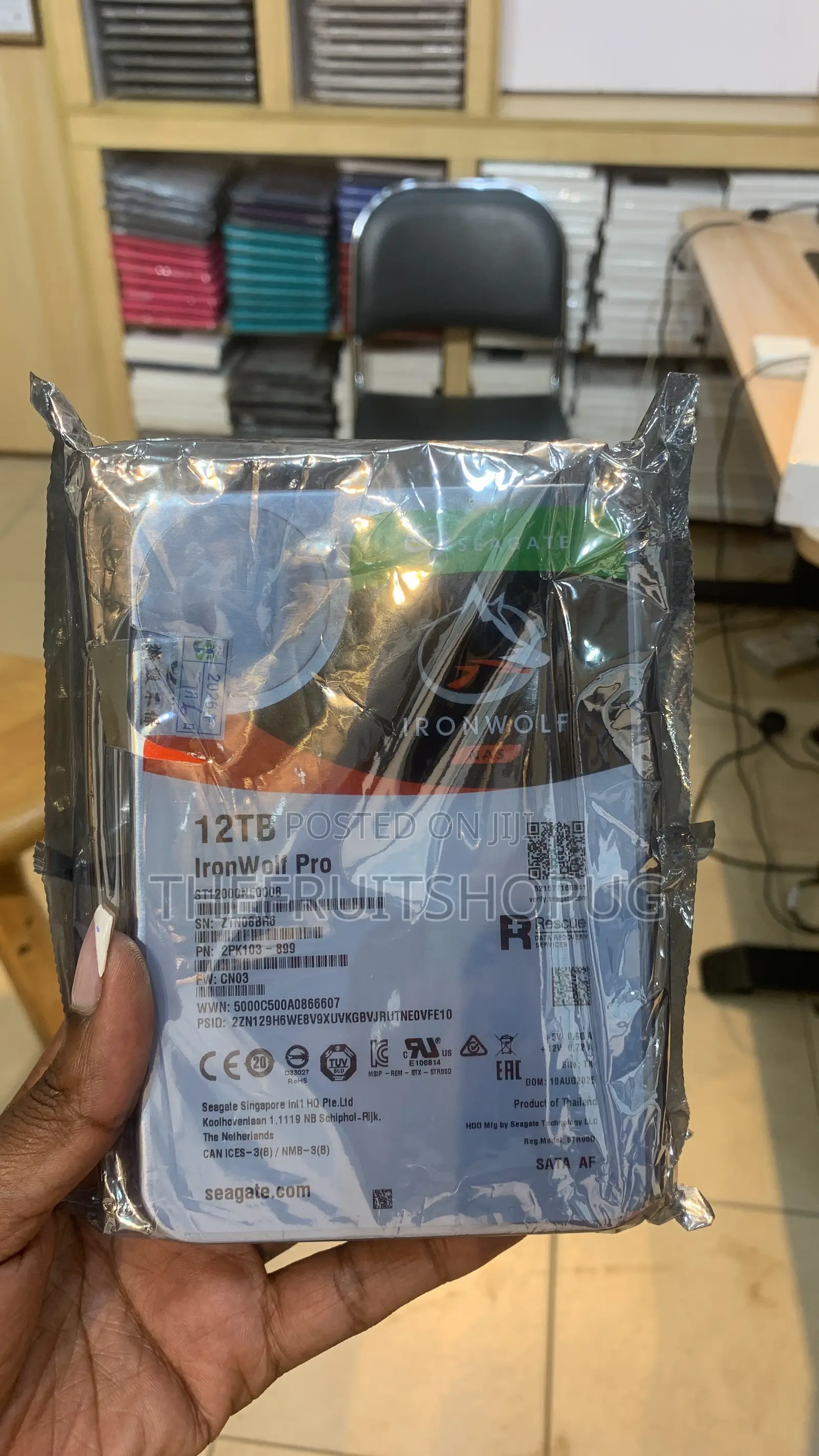 Seagate IronWolf Pro 12TB NAS Hard Drive – ST12000NE0008