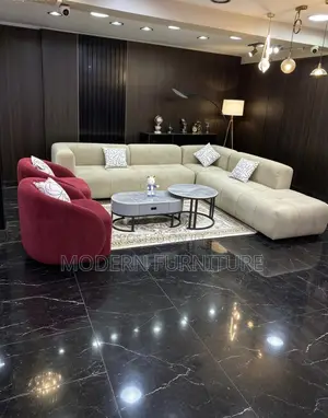 Living Room L Sofa Set