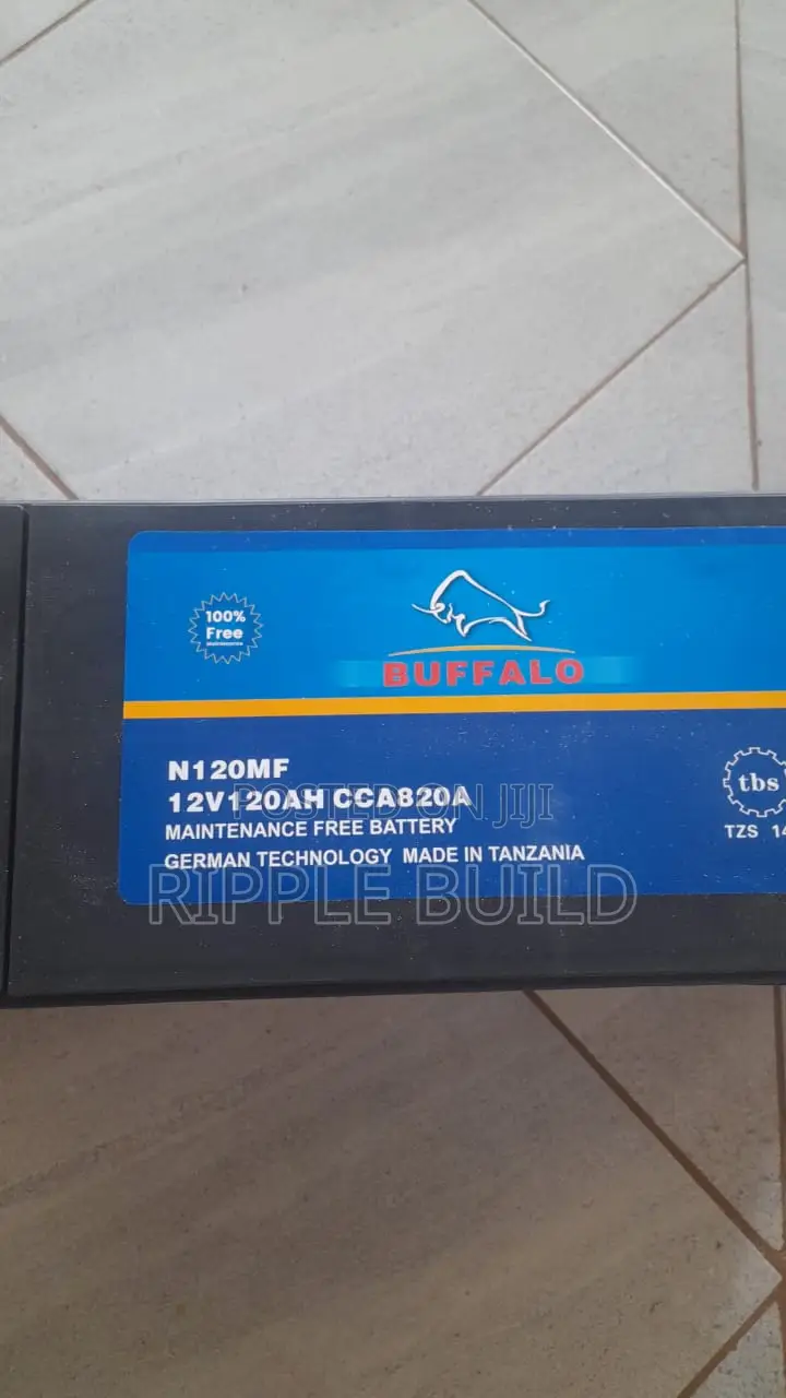 120Ah Buffalo N120/L Left Hand Heavy Duty Car Battery 12V