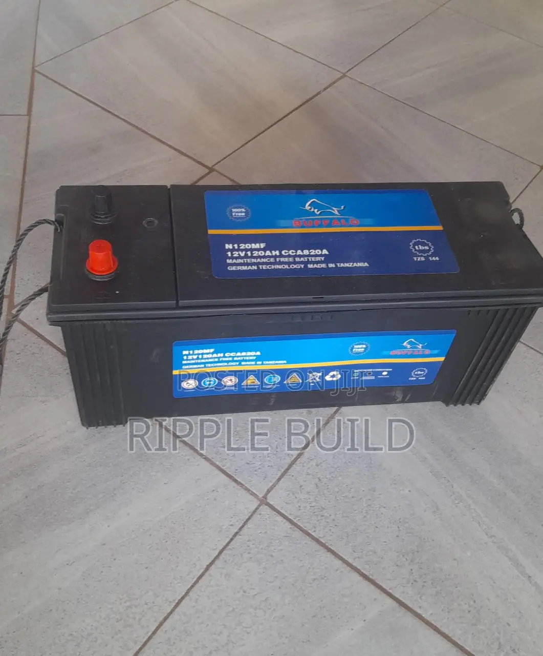 120Ah Buffalo N120/L Left Hand Heavy Duty Car Battery 12V