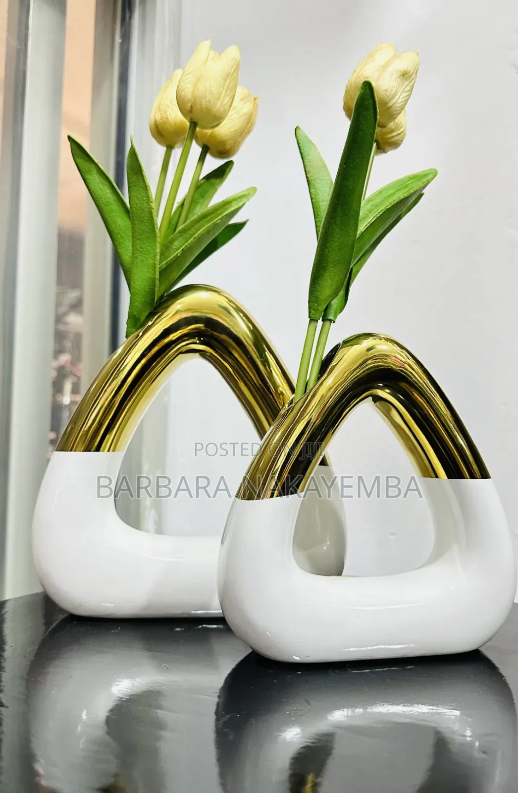 2 Piece Ceramic Decor Vases