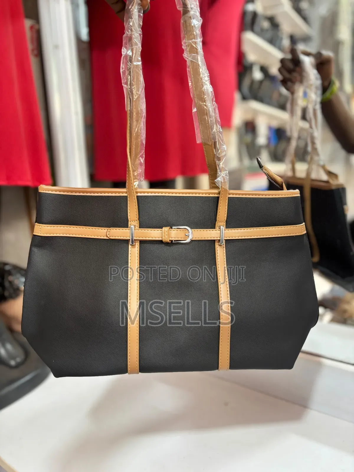 Shopper Tote Bag (Black)