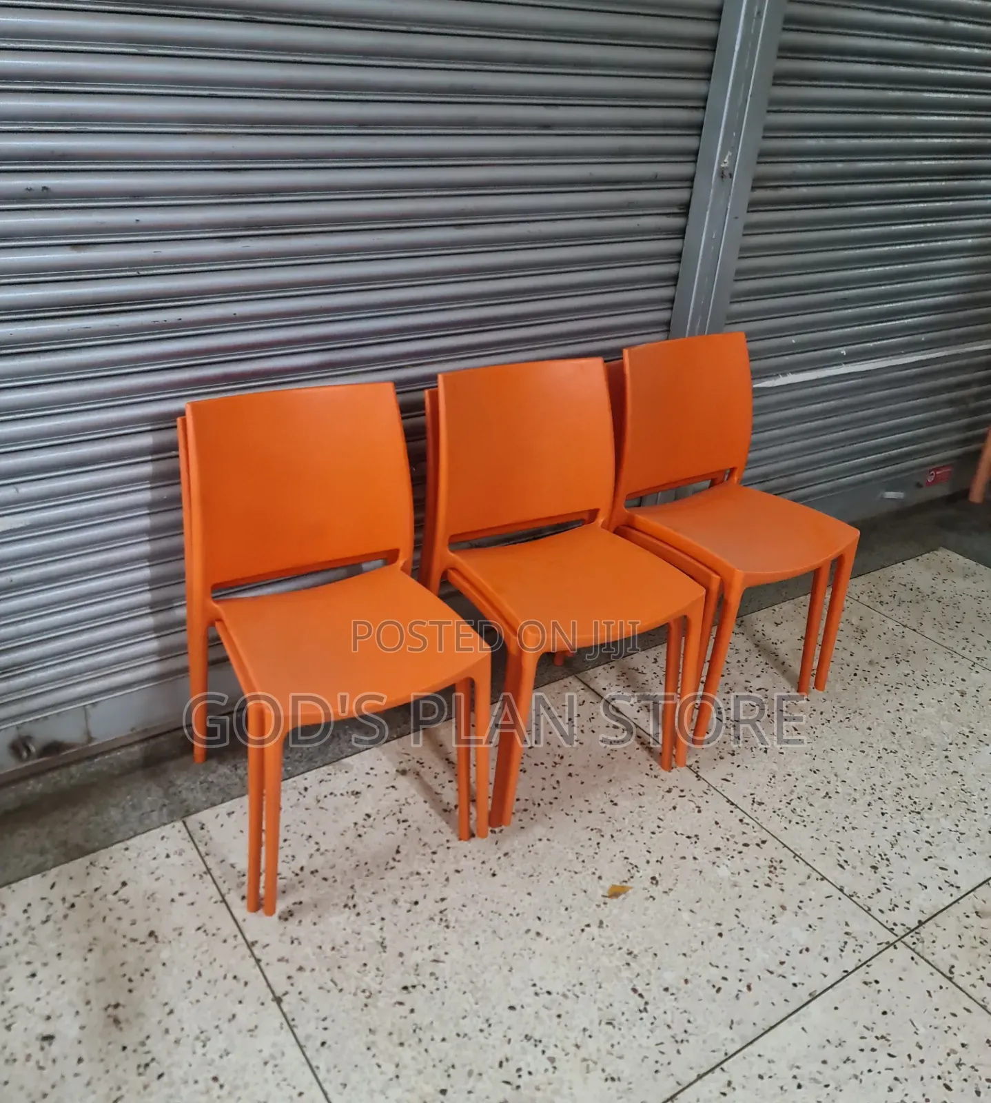 Modern Orange Plastic Chairs Plastic Chairs for Office Cafe
