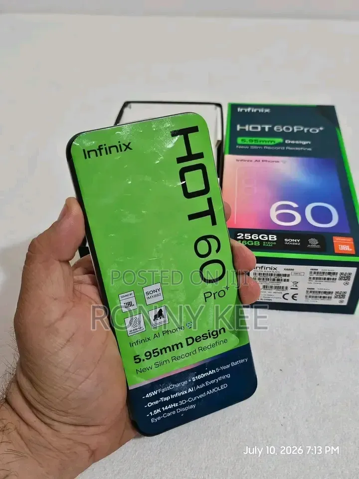 New Infinix Hot 60 Pro+ 256 GB Gray