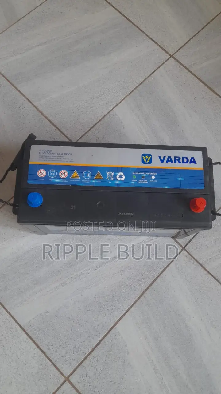 100Ah Varda N100MF 800CCA Maintenance Free Car Battery 12V