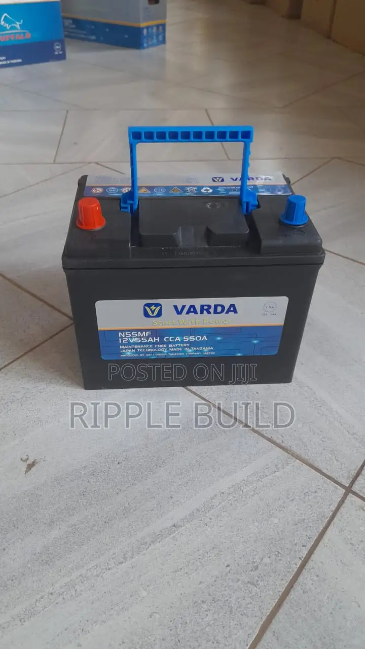 55Ah Varda N55/R Right Hand Car Battery 550CCA 12V