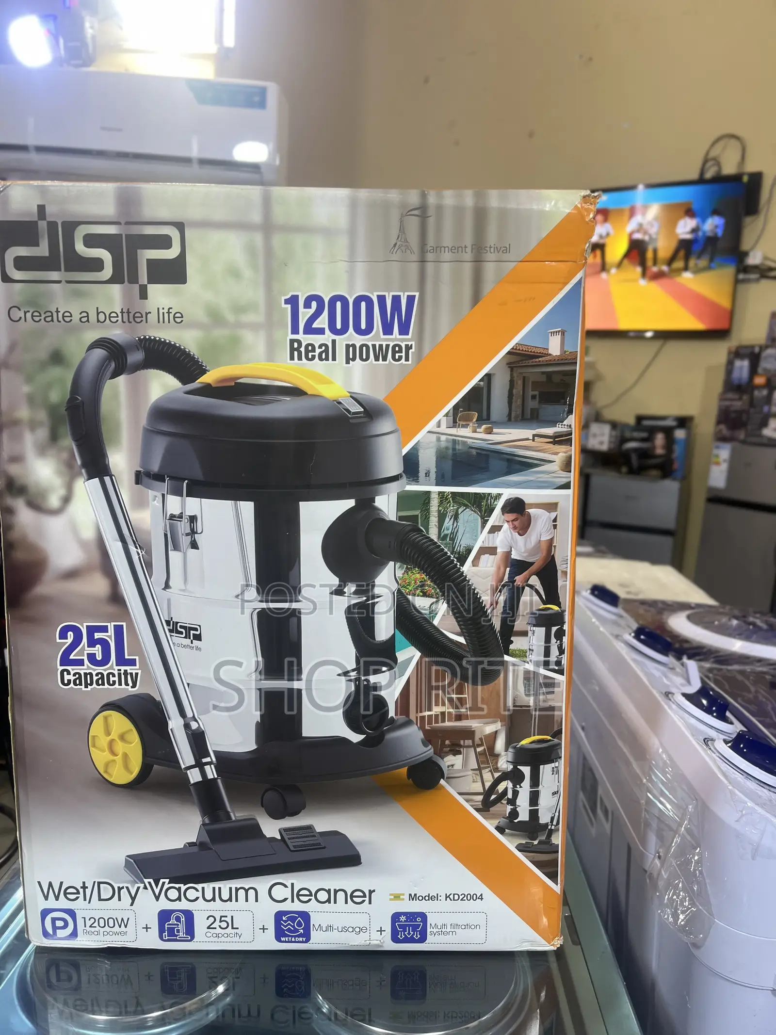 DSP 25 Liters Wet and Dry Vacuum Cleaner