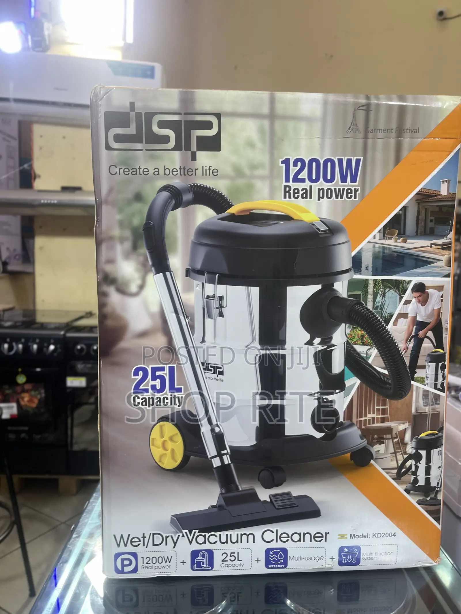 DSP 25 Liters Wet and Dry Vacuum Cleaner