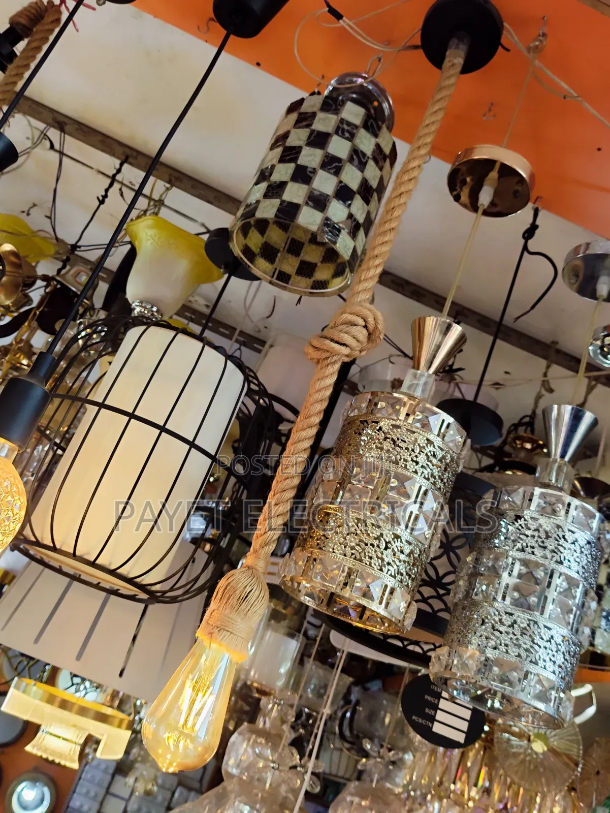 Classy Rope Pendant Lamp Holder