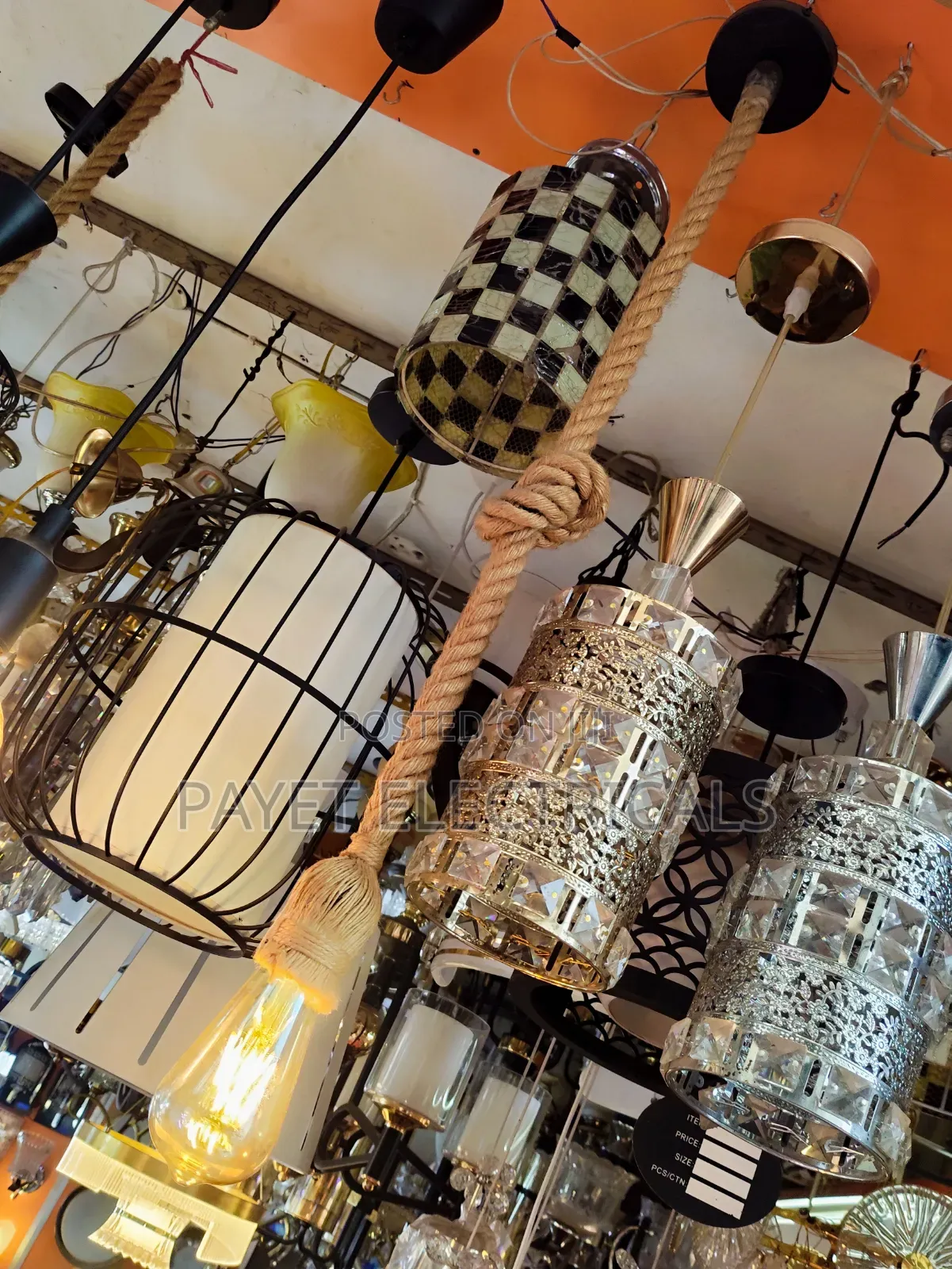 Classy Rope Pendant Lamp Holder