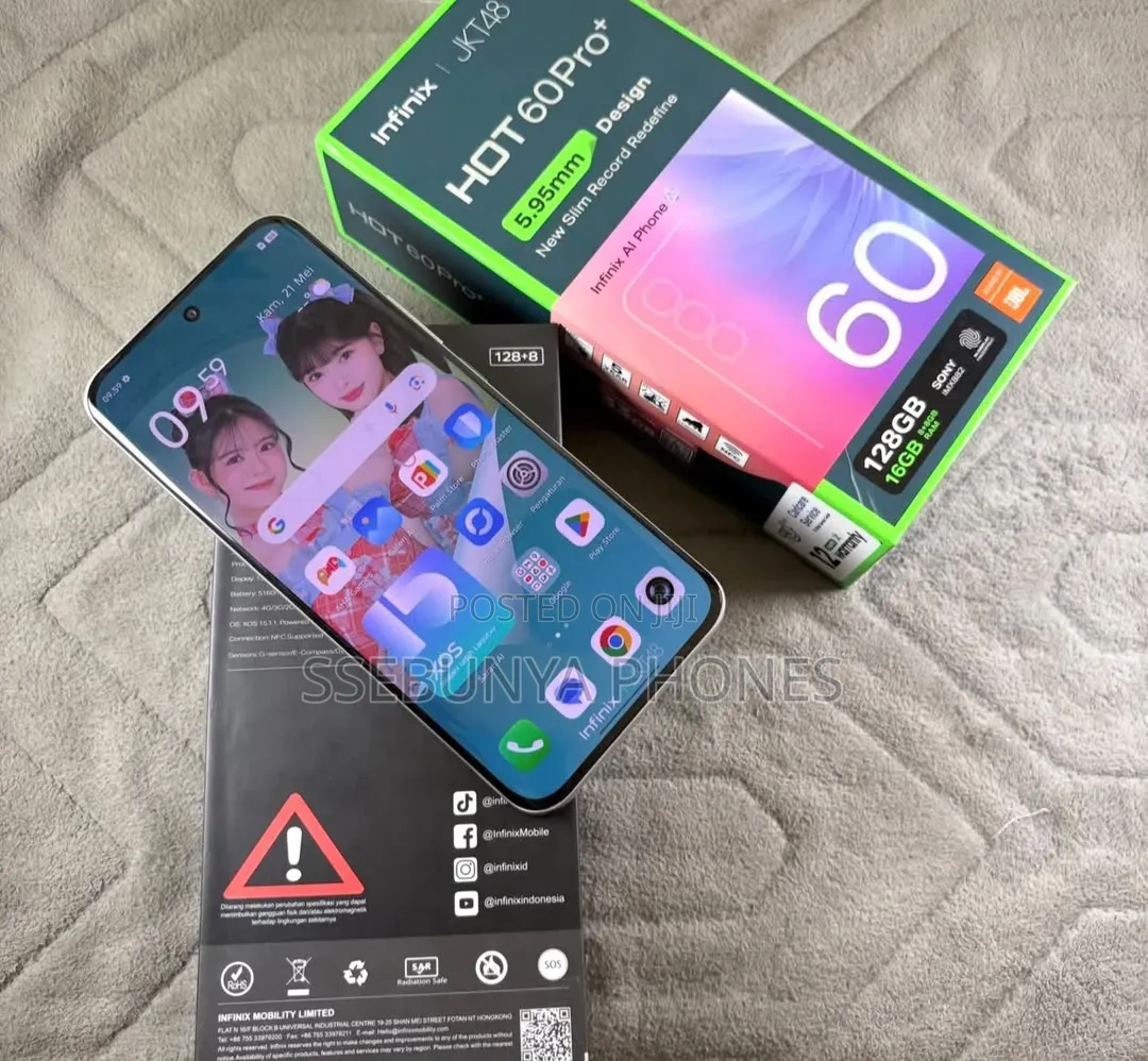 New Infinix Hot 60 Pro+ 256 GB Silver