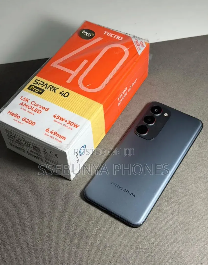 New Tecno Spark 40 Pro+ 256 GB Black
